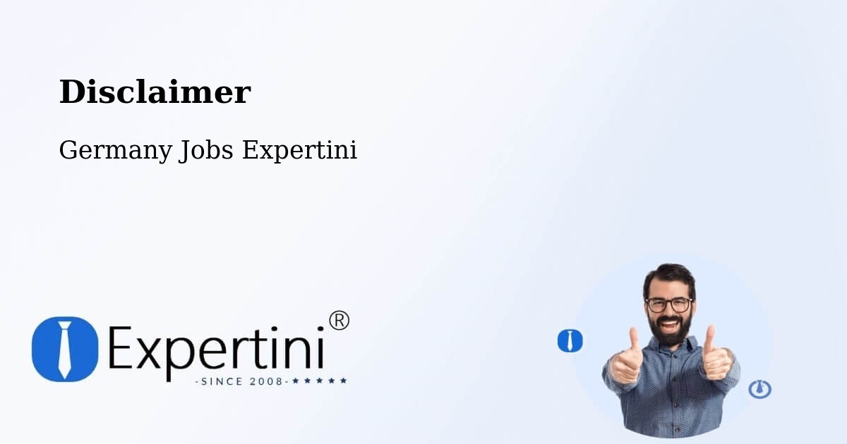 Disclaimer – Eppstein - Germany Jobs Expertini