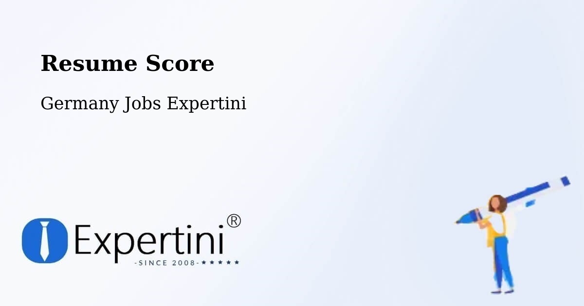 Resume Score & Job Description Match Tool – Eppstein - Germany Jobs Expertini